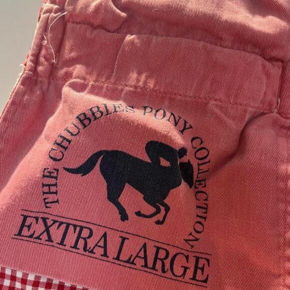 Chubbies, Pony Collection, RARE, red and white gingham short (5.5” inseam). XL - Picture 2 of 4